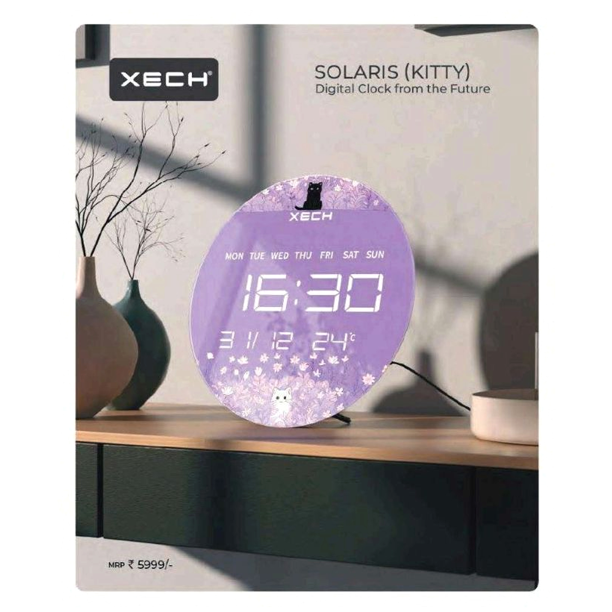 Solaris (Kitty) Digital Clock