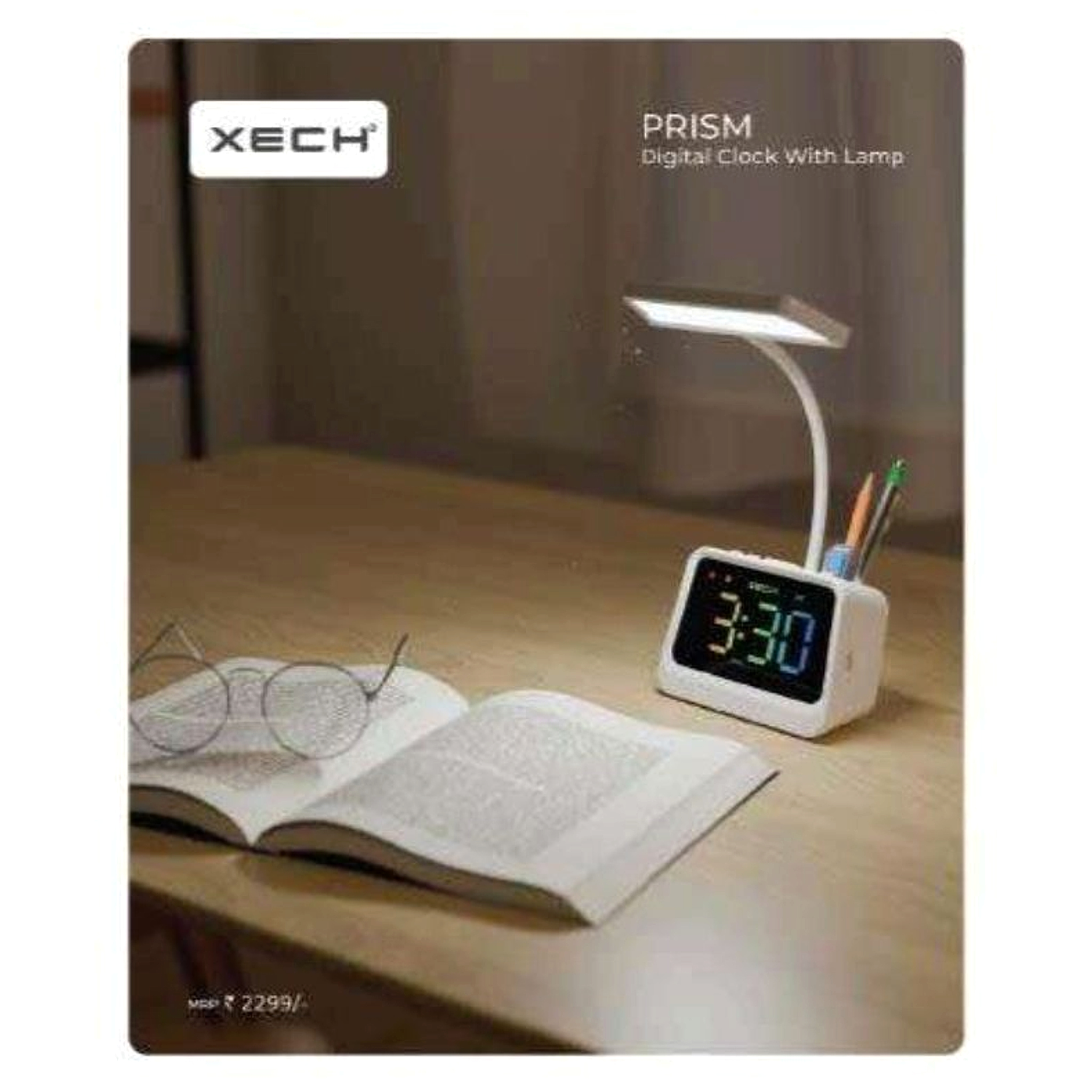 Prism Digital Clock With Lamp