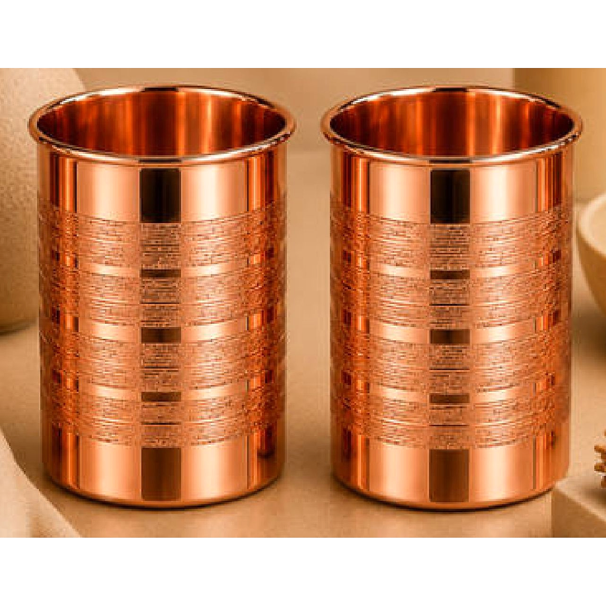 Dhara Luxury Cu Tumbler Set BZ49