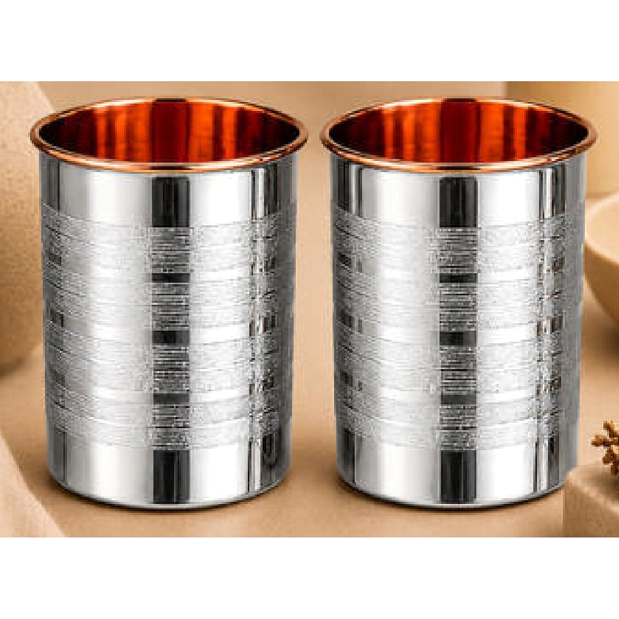 Dhara Luxury SS Cu Tumbler Set BZ52