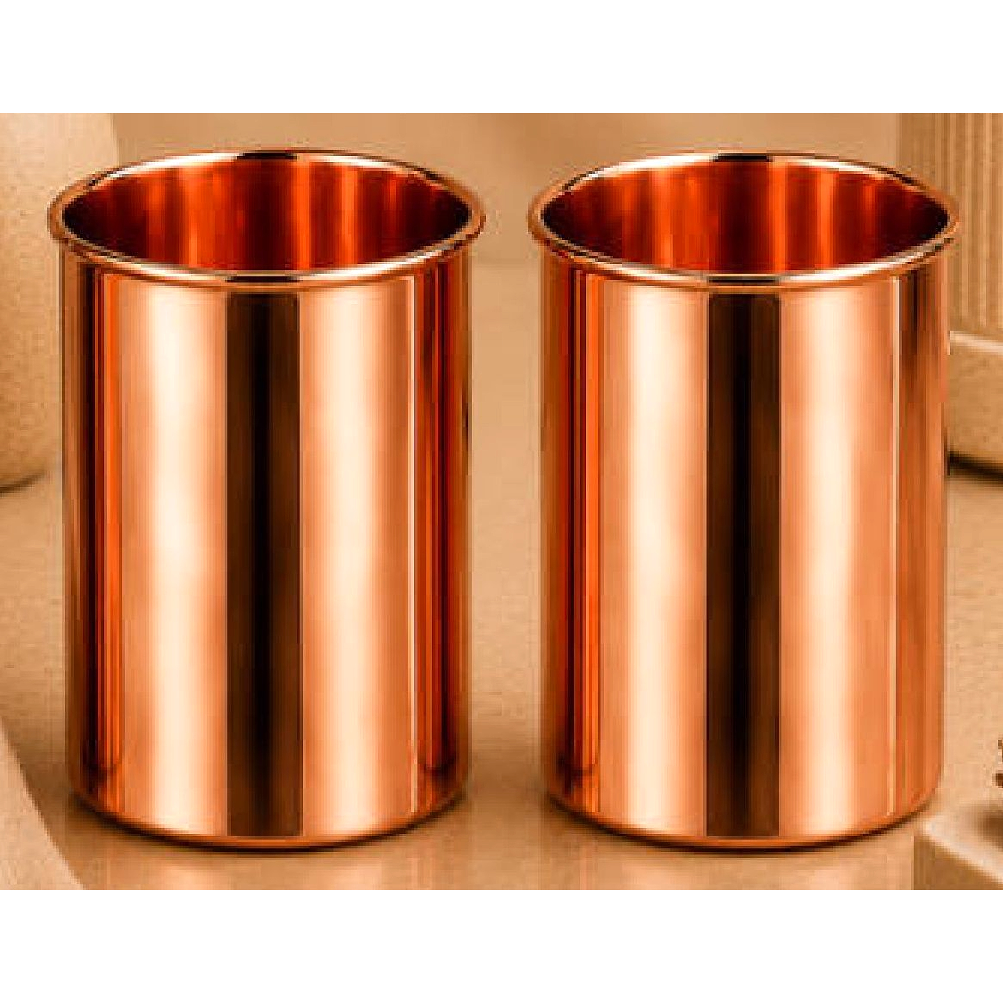Bronzerr Dhara Glossy Cu Tumbler Set BZ53