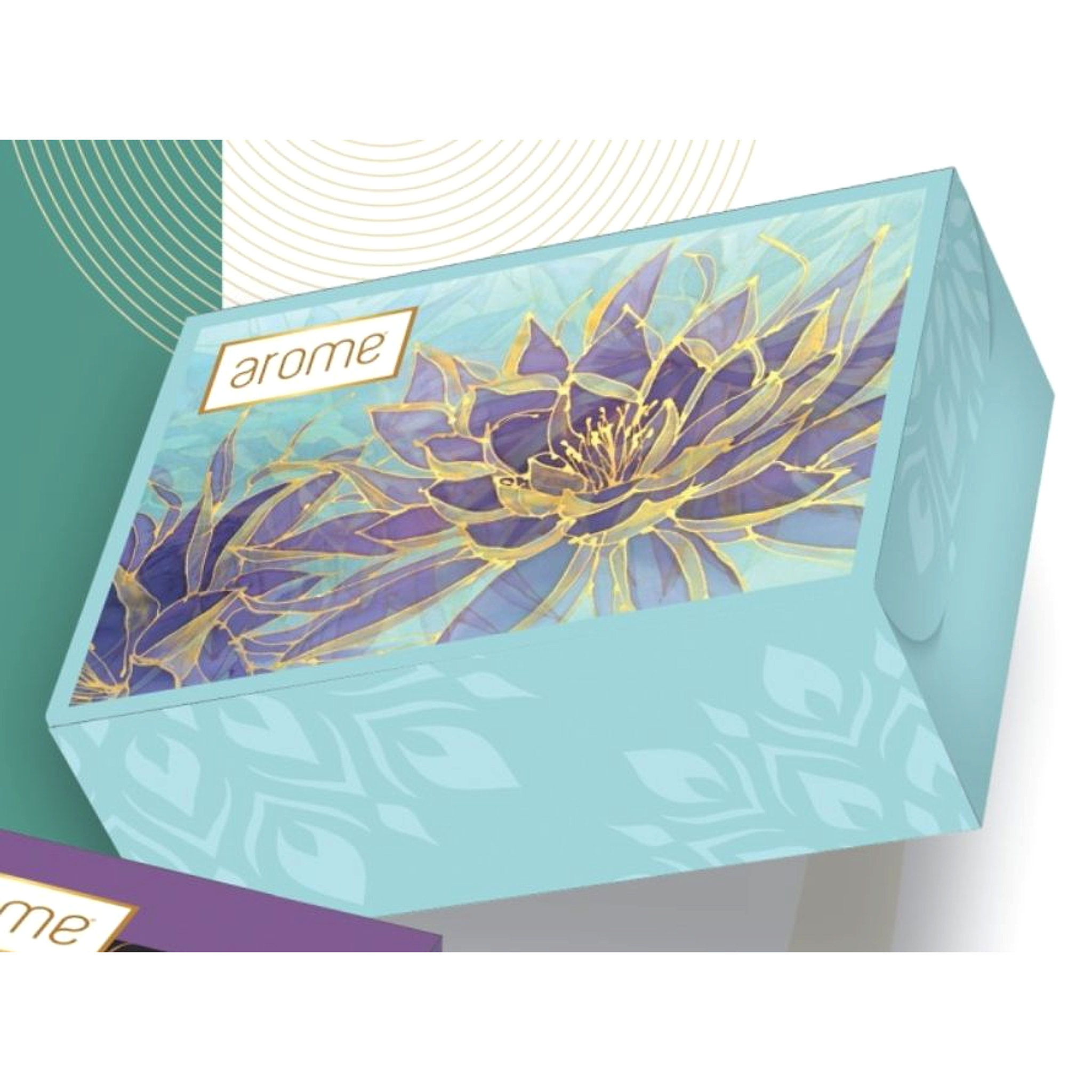 2 Mini Marble Printed Box (almonds and Cashewnuts) 100gms