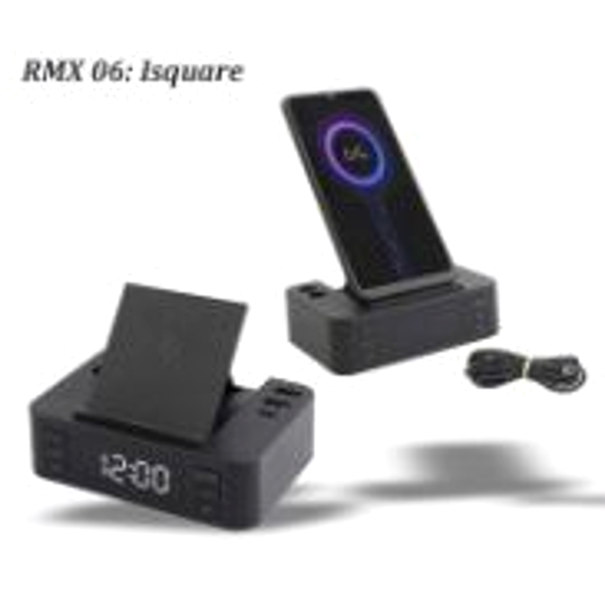 I Square (RMX 06) Digital Alarm Clock 