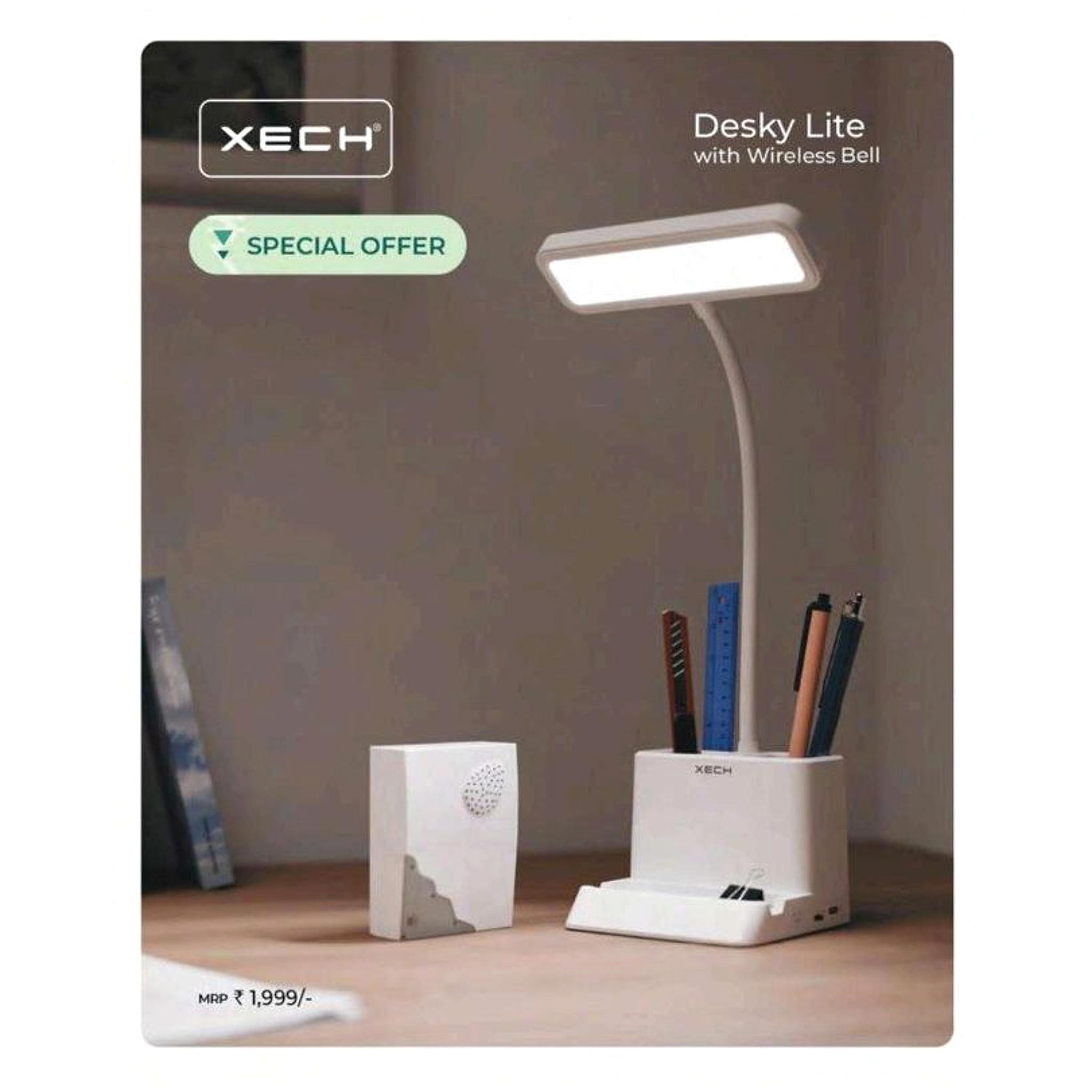 Desky Lite with Wireless Bell