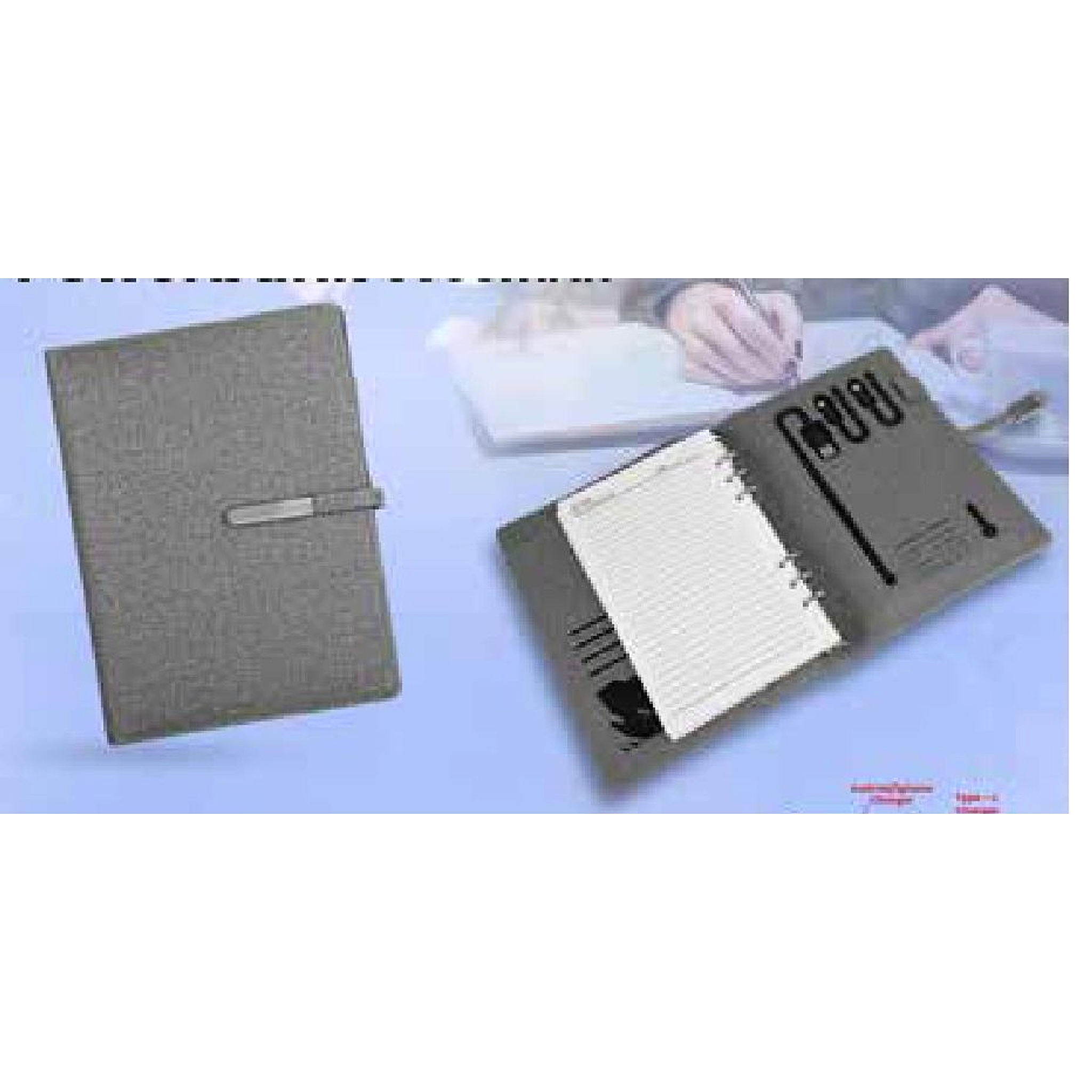 Elegant Grey Jute Diary Powerbank JDPBxx5000mAh