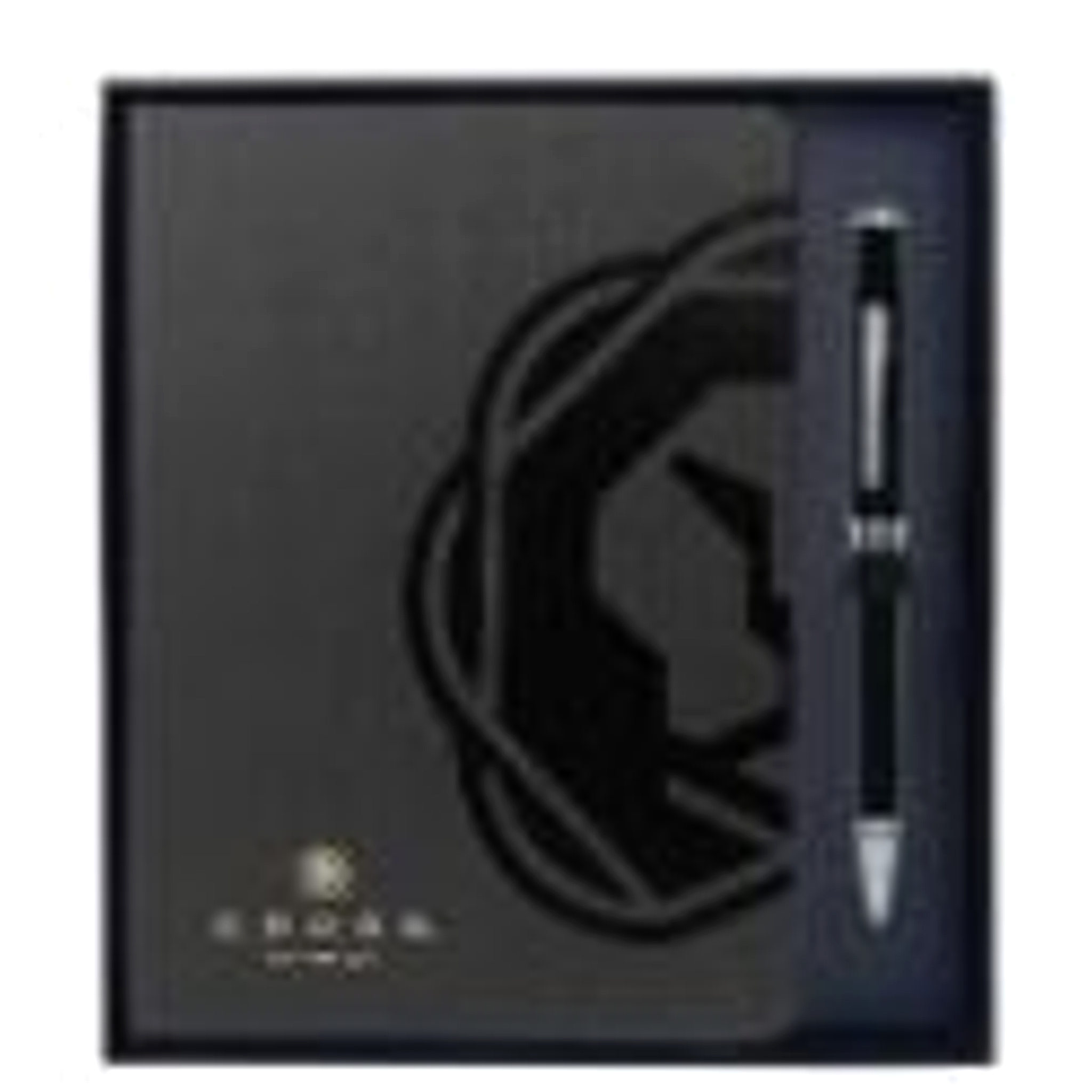 CROSS Gift Set Coventry Black Lacquer Ballpoint Pen with A5