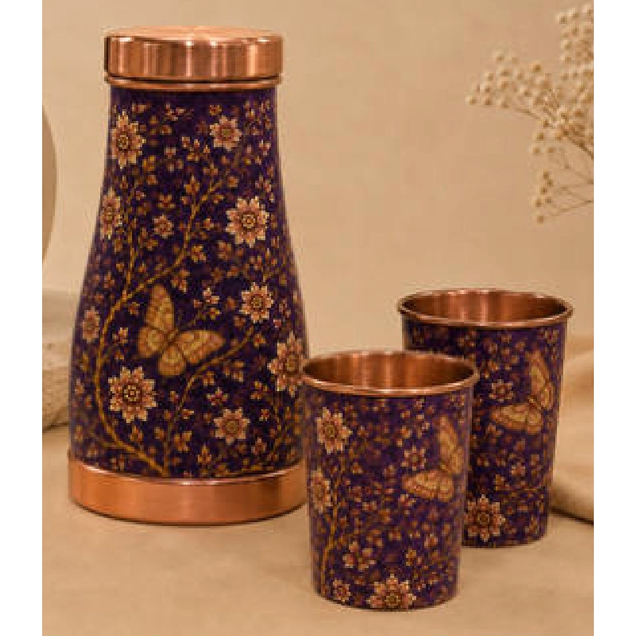 Printed Titli Carafe Set  SKU: BZ28B
