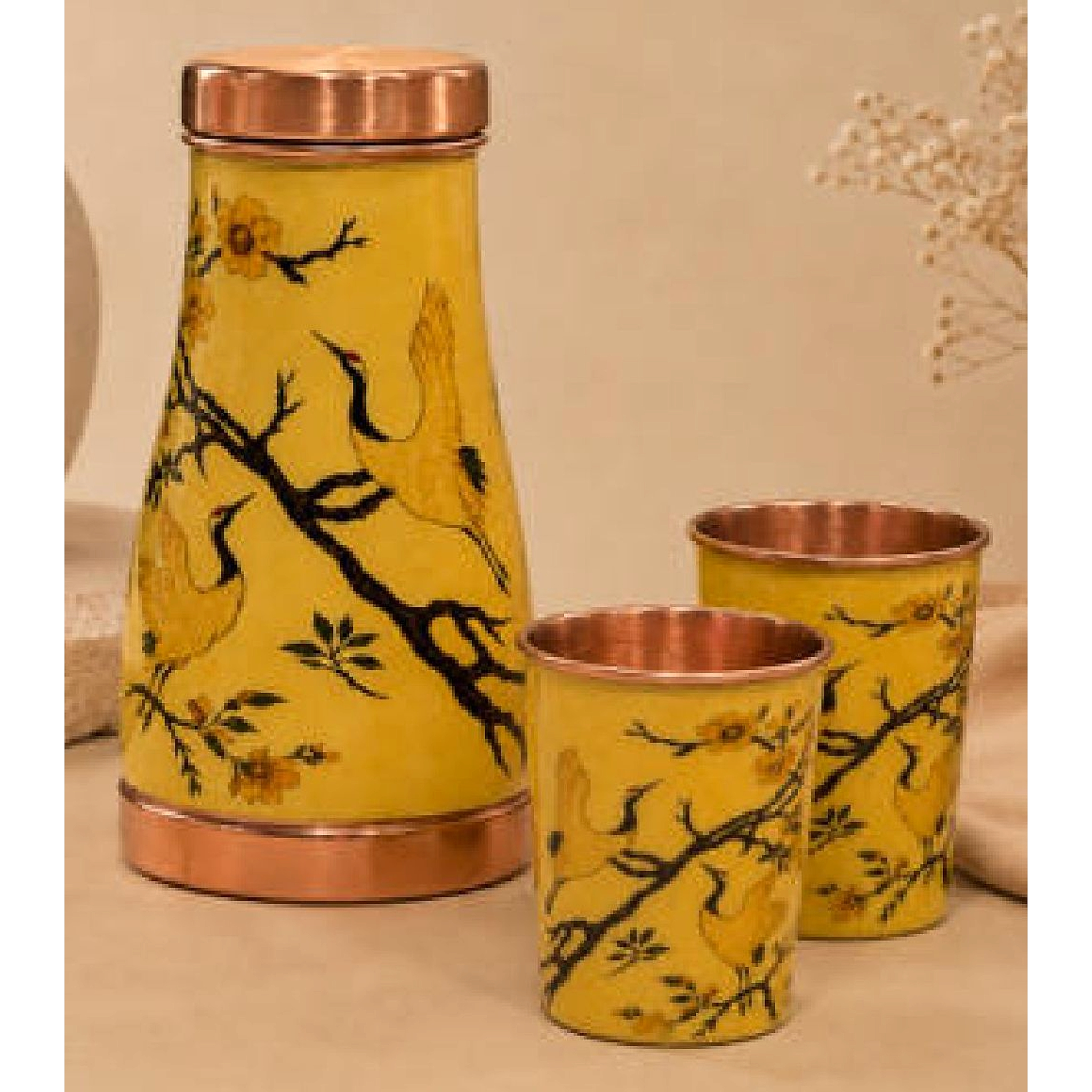 Printed Sarus Carafe Set