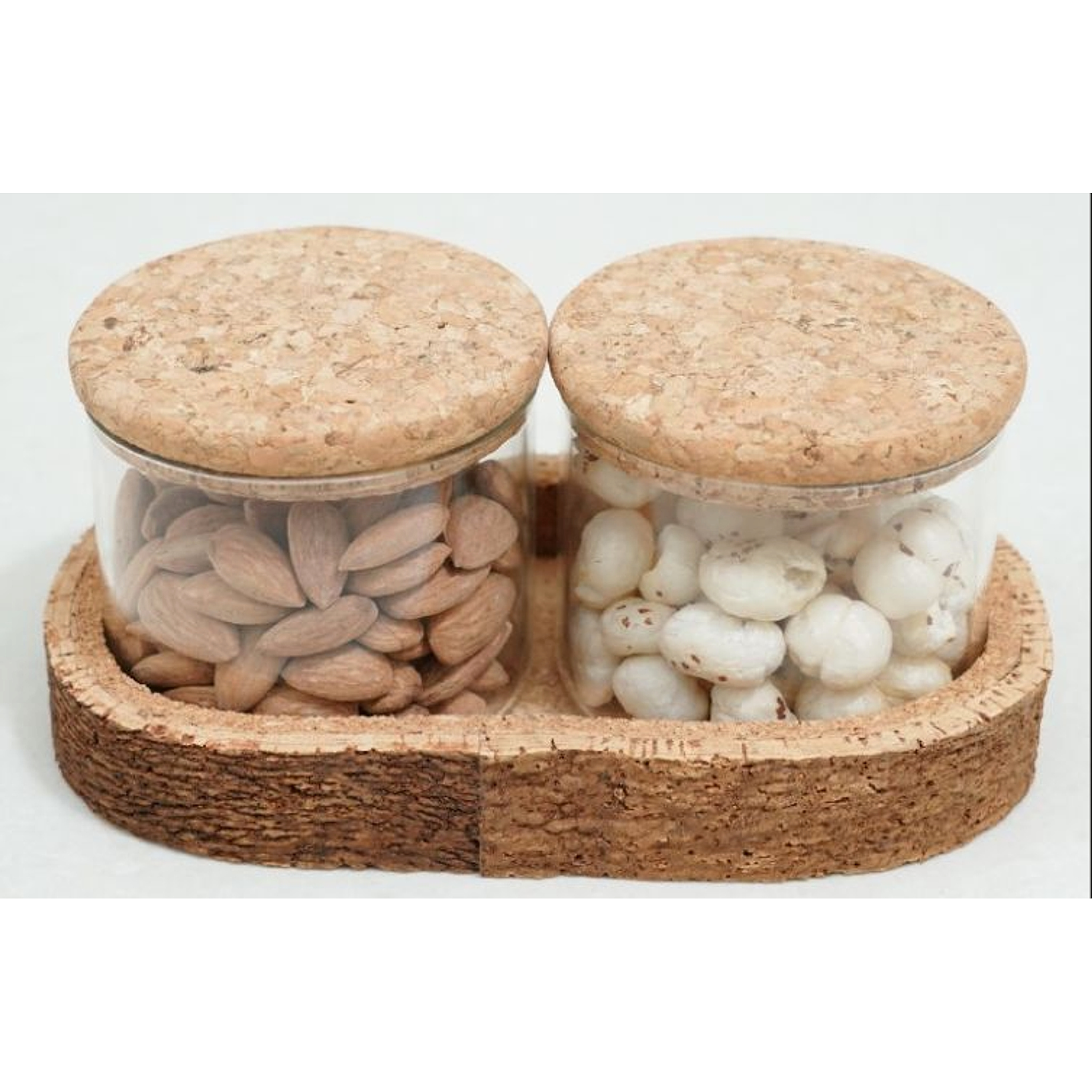 Set of 2 Jars with Tray
