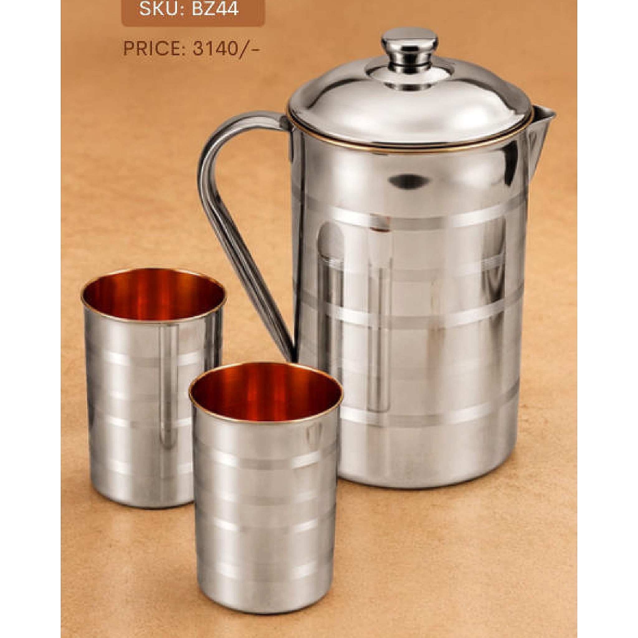  Aangan Steel Cu Shubhra Lemon Set