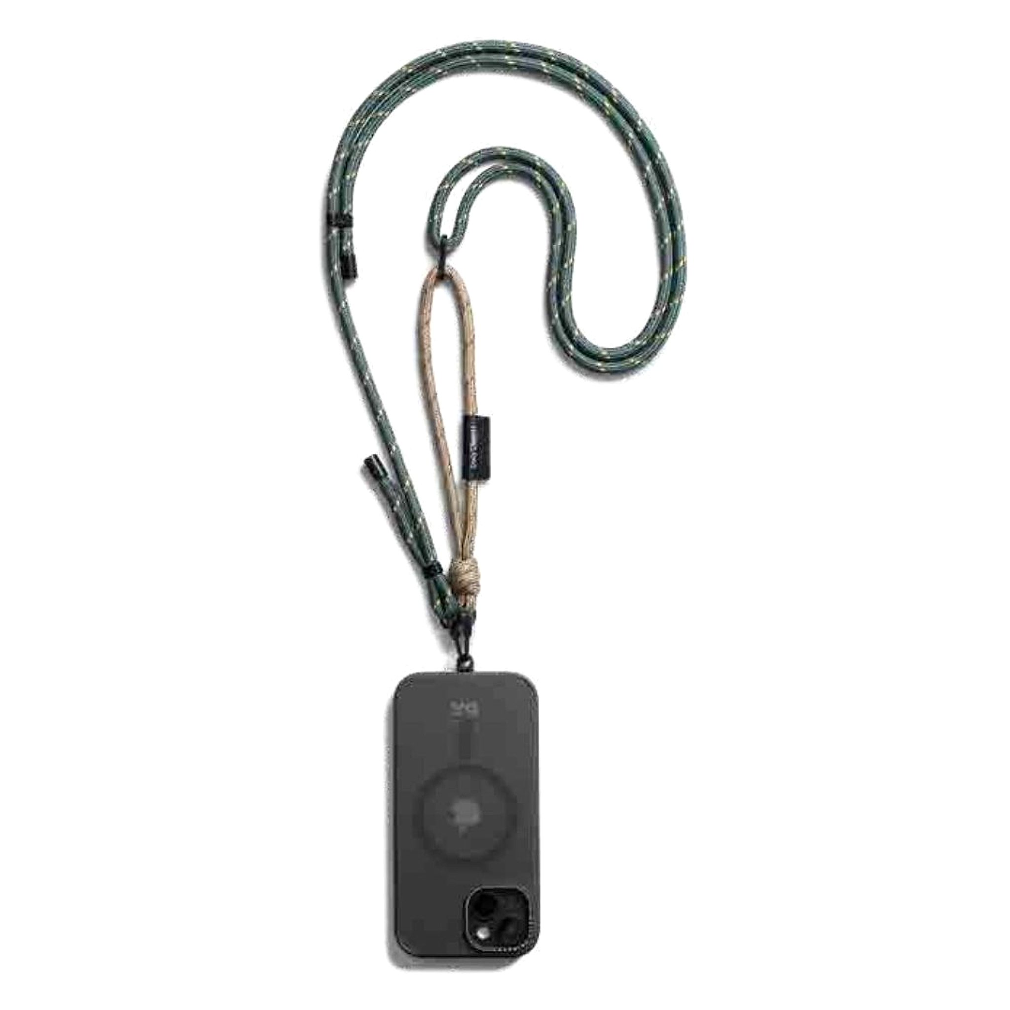 Phone Lanyard (Green Pattern)