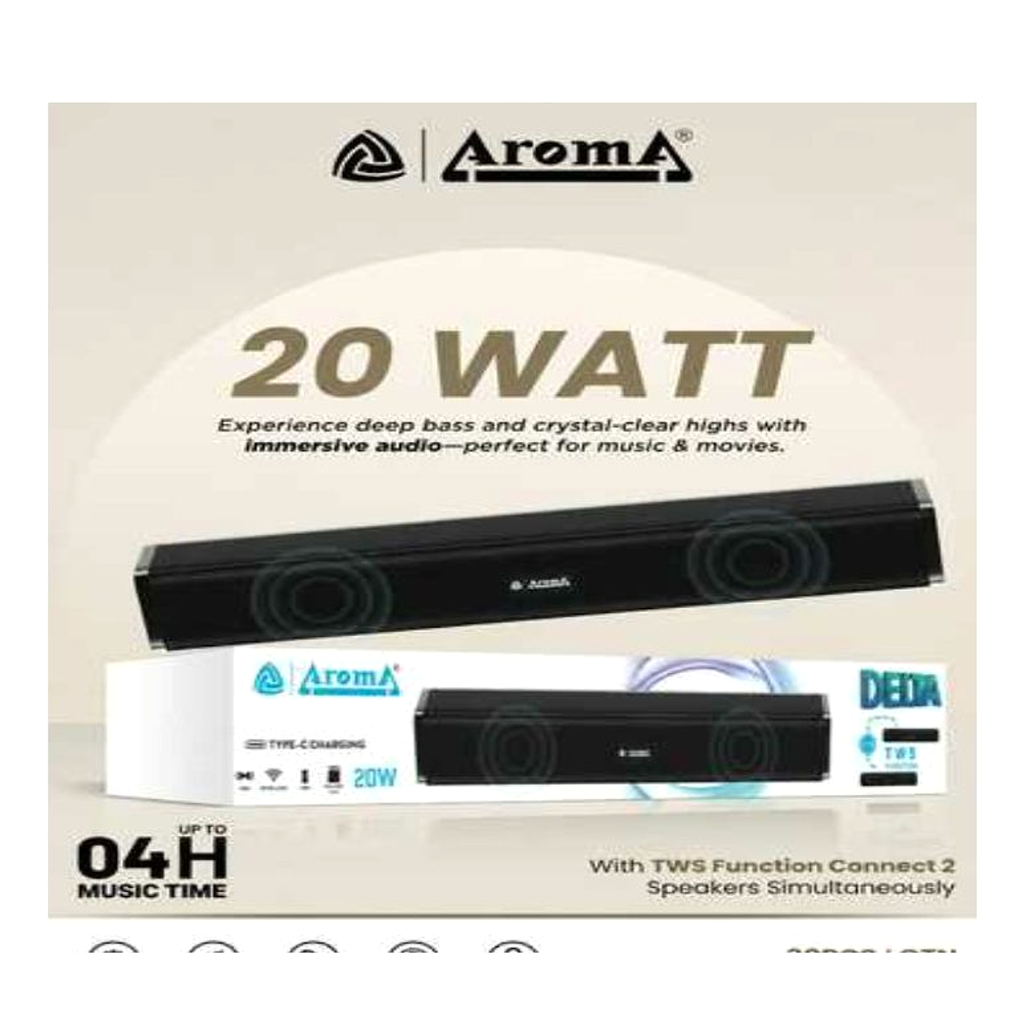 Aroma Delta 20W Bluetooth Speaker EK4091